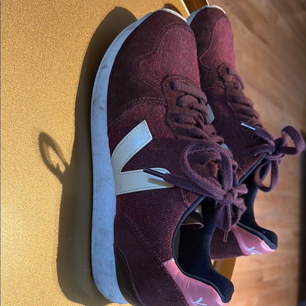 Veja Plum and Pink Sneakers